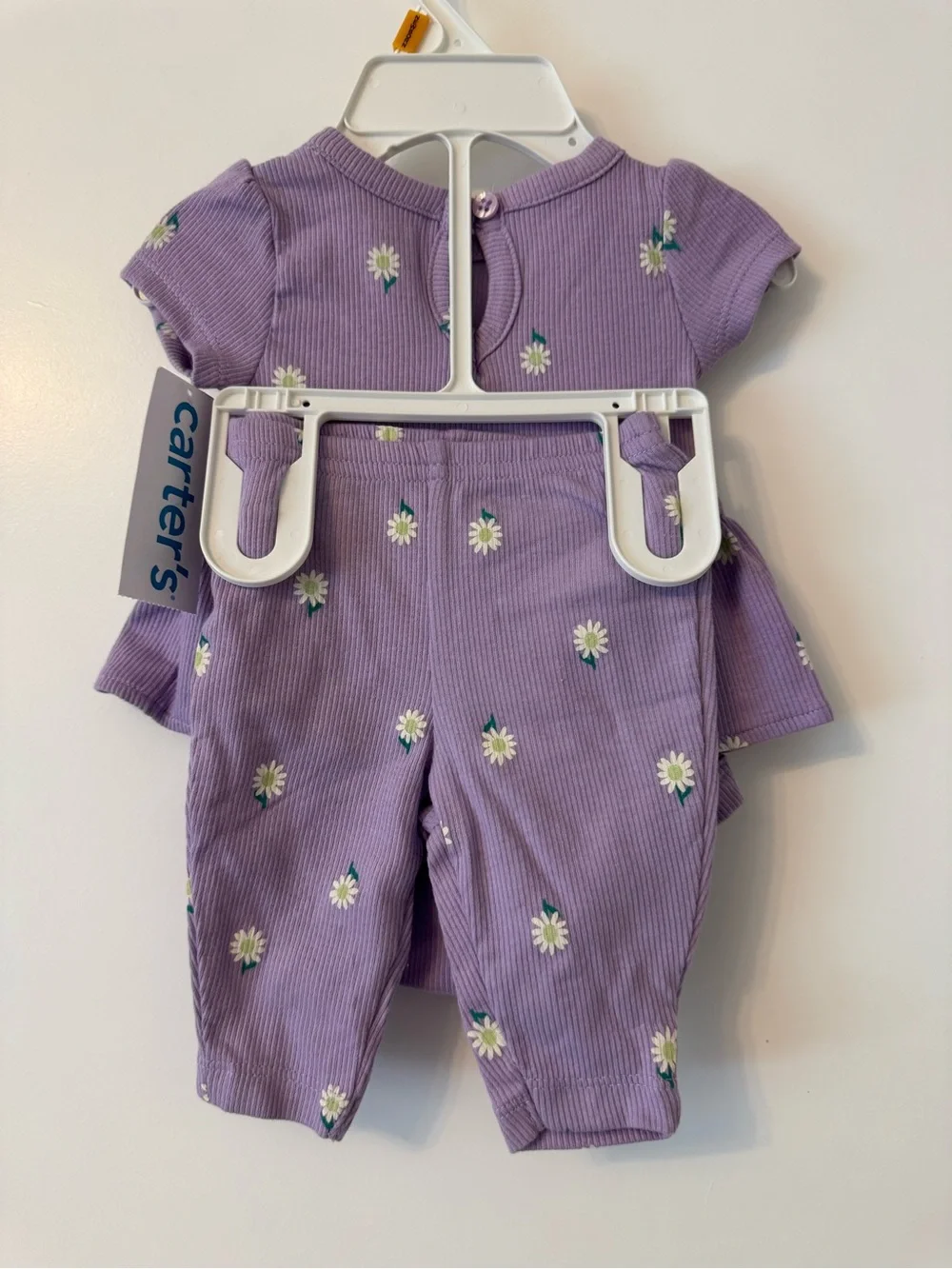 Carter's Lilac Daisy Peplum Bodysuit